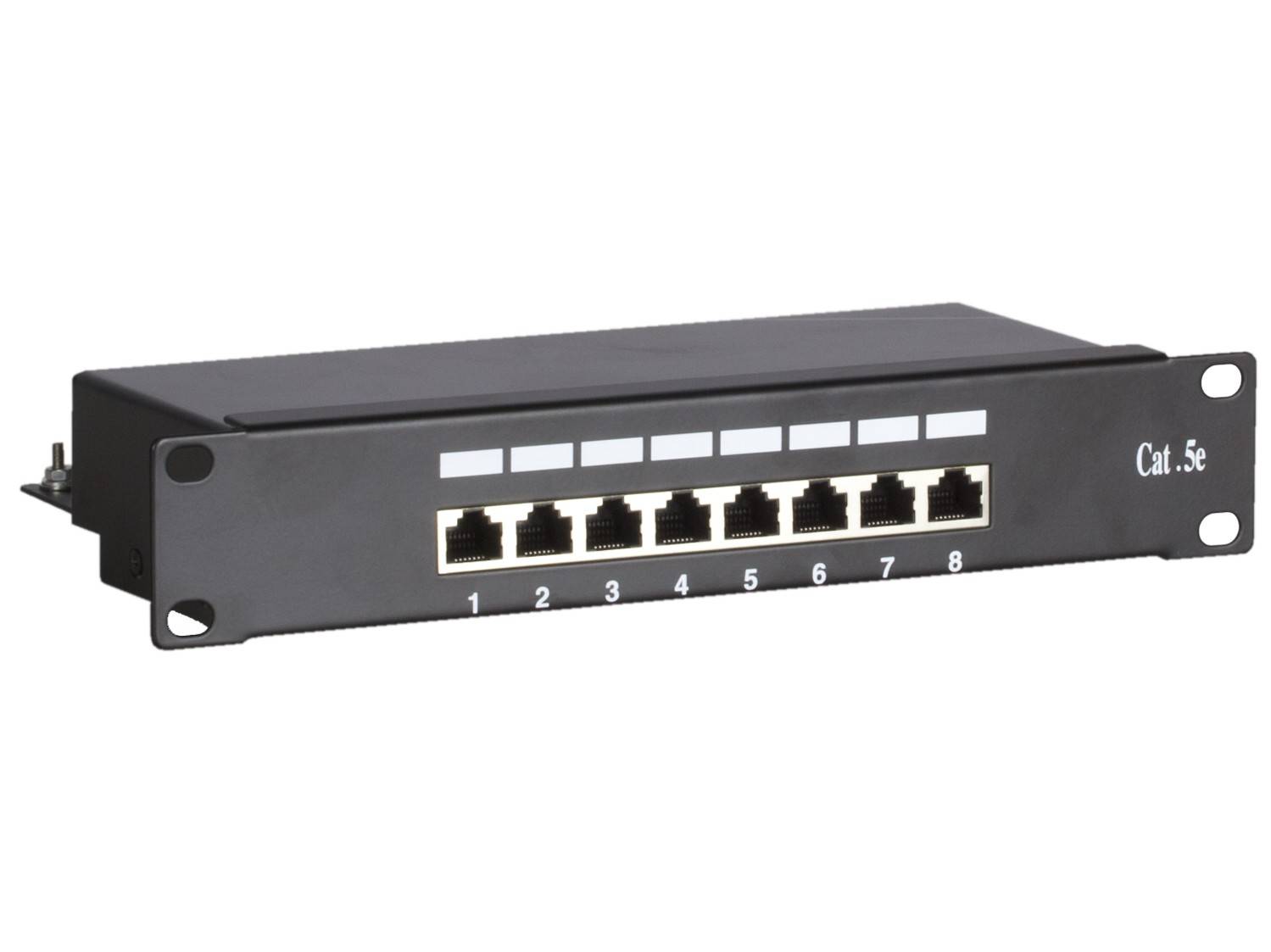Danicom - Panneau de brassage de 10 pouces FTP Cat5e - 8 ports-0