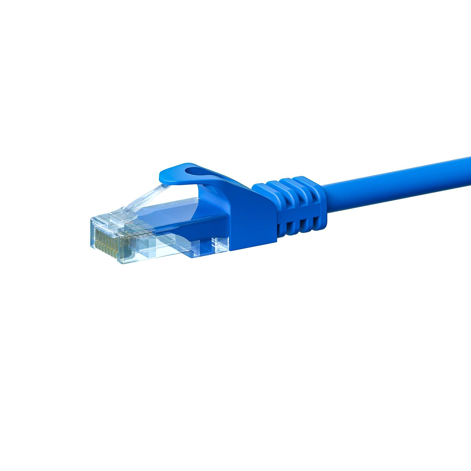 Danicom - Câble Cat5e UTP 100% cuivre bleu - 7.50m-0
