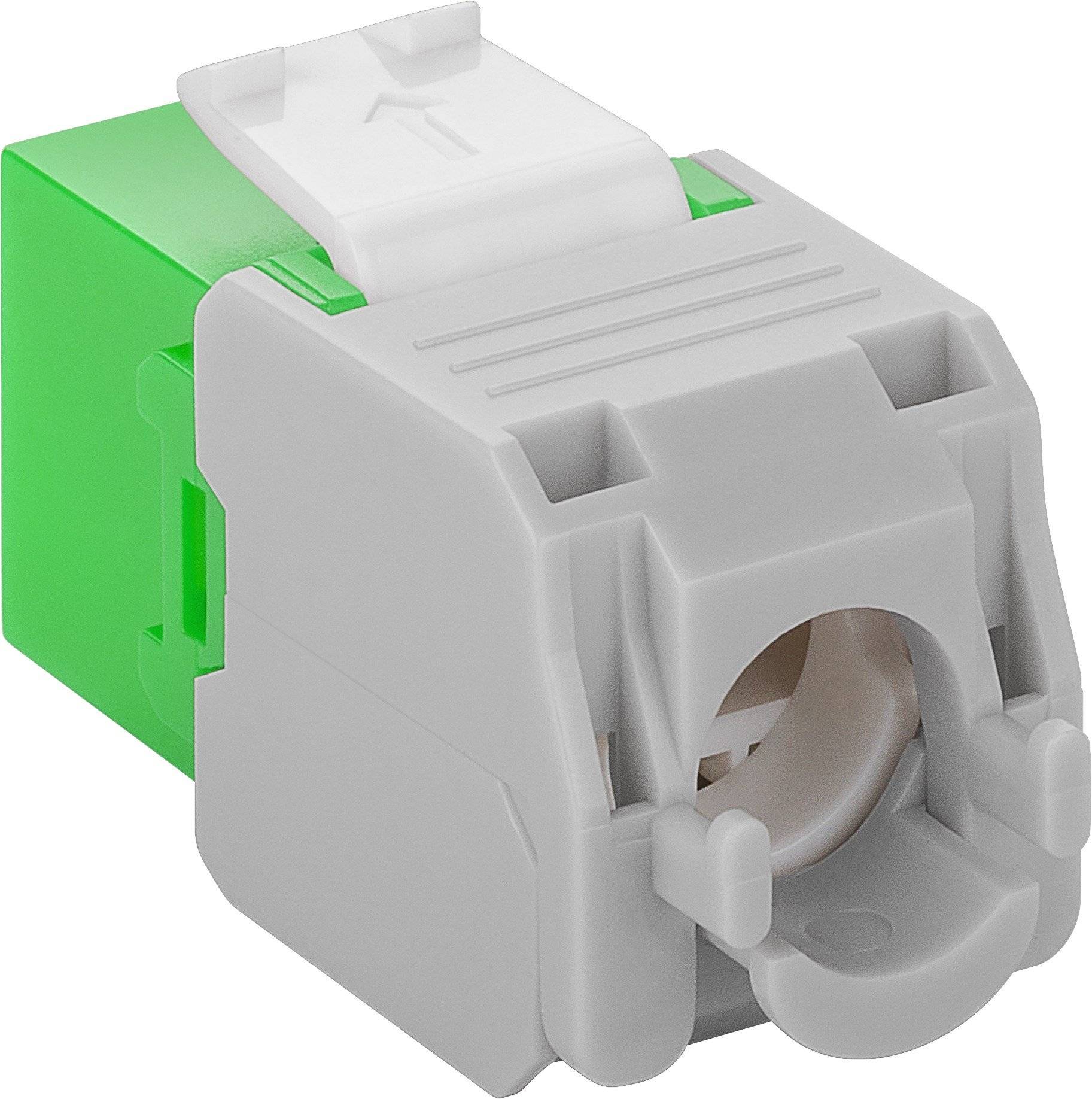 Danicom - Connecteur Keystone Cat6A UTP - Toolless - Vert-3