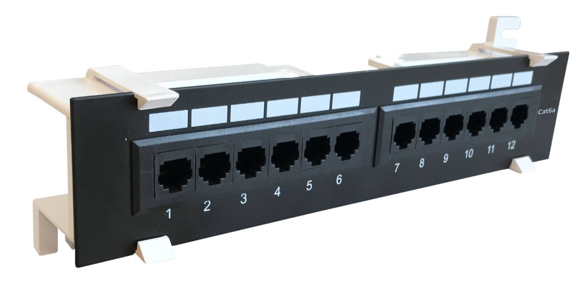 Danicom - Panneau de brassage mural Cat6a UTP - 12 ports-0