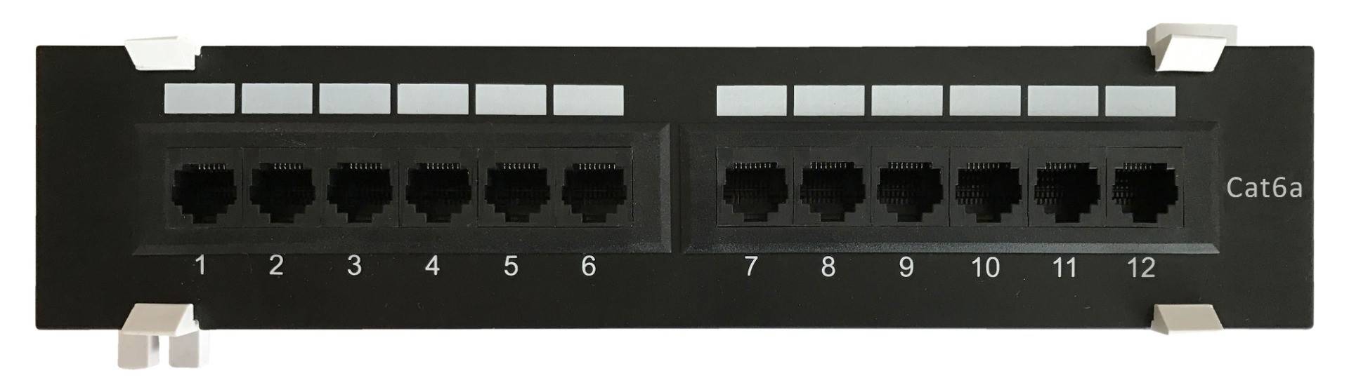 Danicom - Panneau de brassage mural Cat6a UTP - 12 ports-1