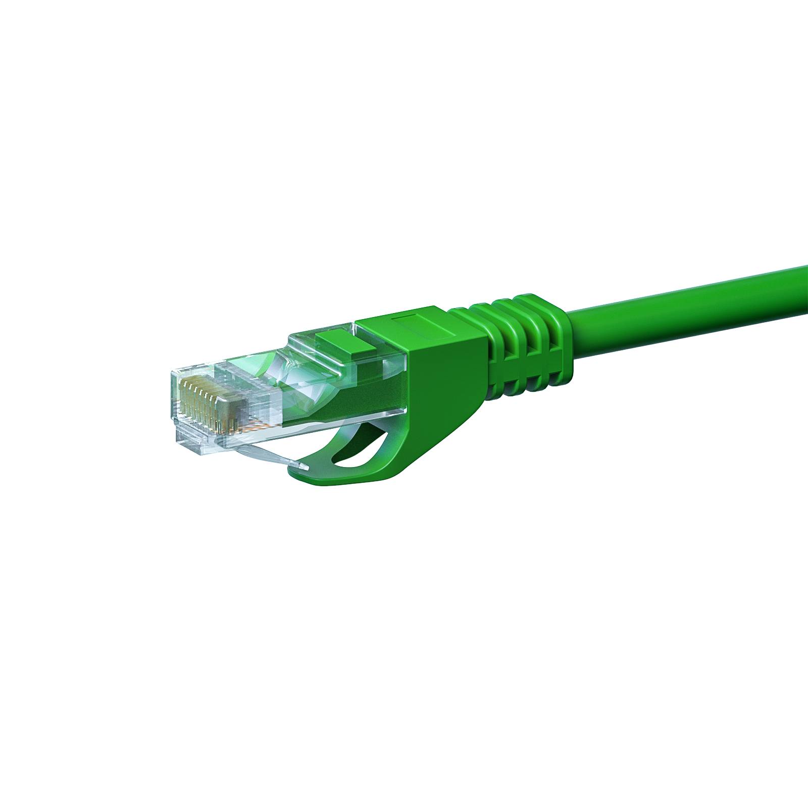 Danicom - Câble Cat5e UTP 100% cuivre vert - 0.25m-1