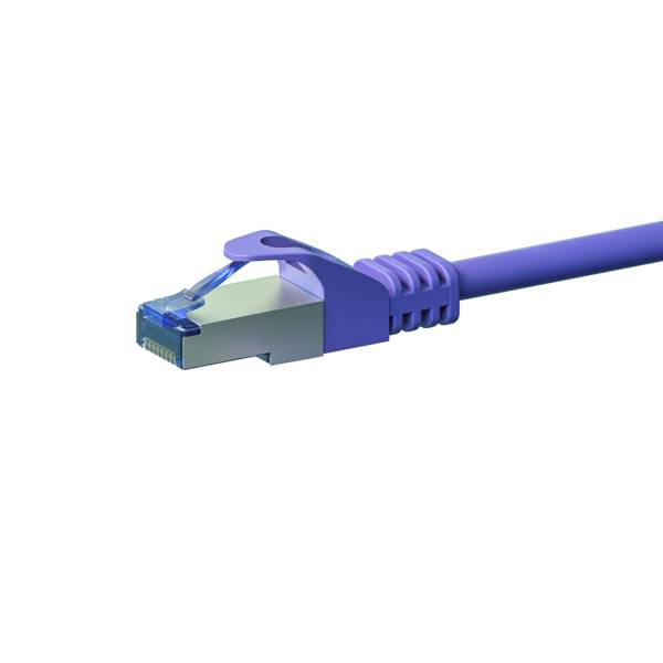 Danicom - Câble CAT6A S/FTP (PIMF) 100% cuivre violet - 0.50m