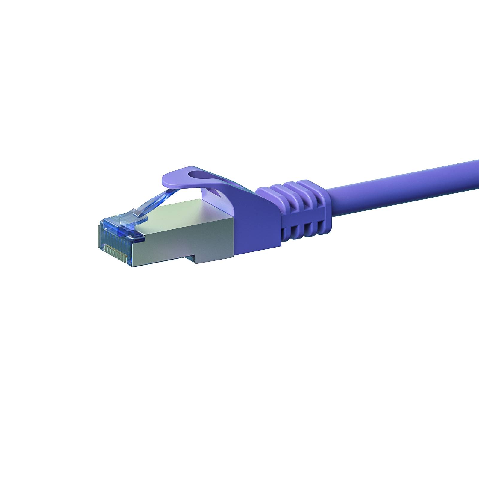 Danicom - Câble CAT6A S/FTP (PIMF) 100% cuivre violet - 0.50m-0