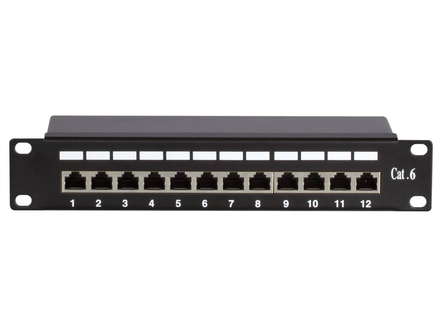 Danicom - Panneau de brassage de 10 pouces FTP CAT6 - 12 ports-1