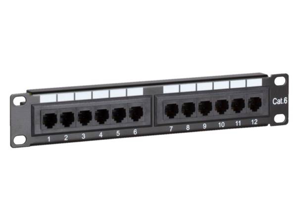 Danicom - Panneau de brassage de 10 pouces CAT6 UTP - 12 ports