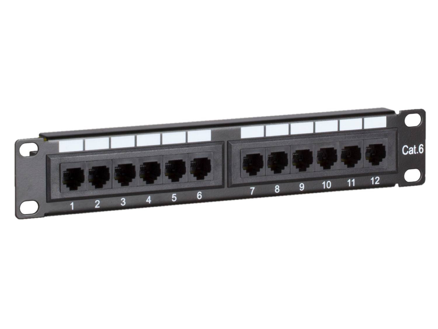 Danicom - Panneau de brassage de 10 pouces CAT6 UTP - 12 ports-0