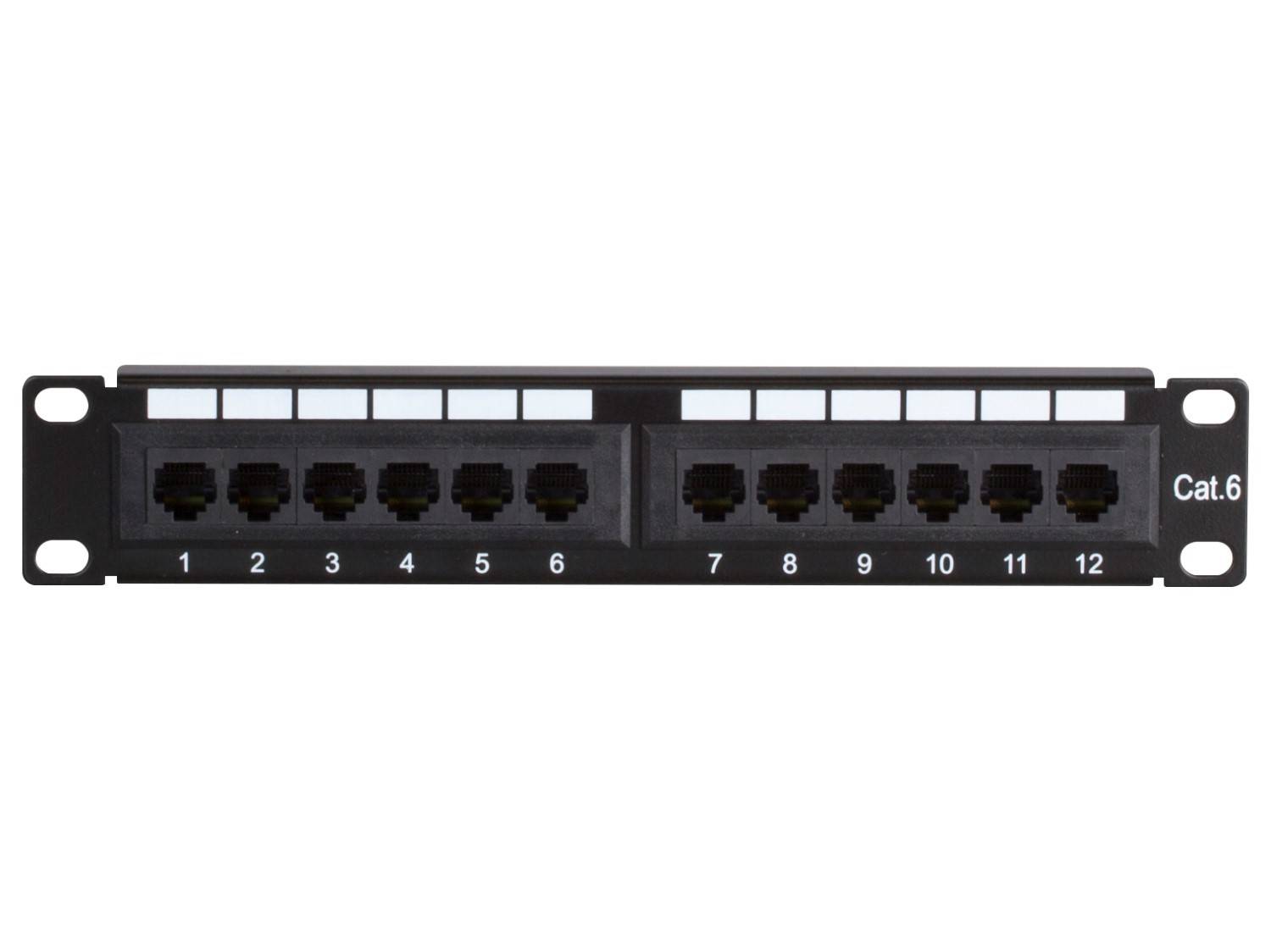 Danicom - Panneau de brassage de 10 pouces CAT6 UTP - 12 ports-1