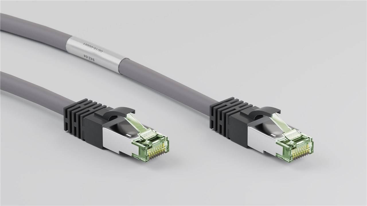 Danicom - Câble RJ45 Cat8 S/FTP (PIMF) Gris - 0,25m-1
