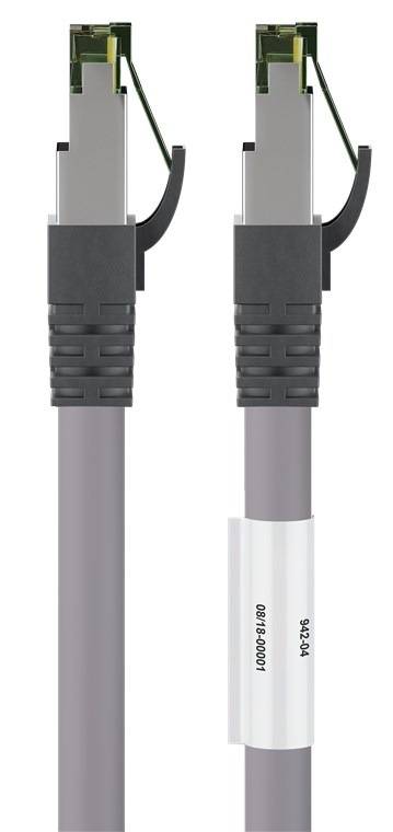Danicom - Câble RJ45 Cat8 S/FTP (PIMF) Gris - 0,25m-2