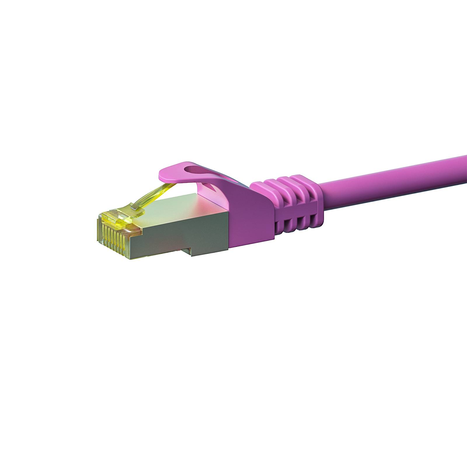 Danicom - Câble CAT7 SFTP / PIMF Rose - 3m-0