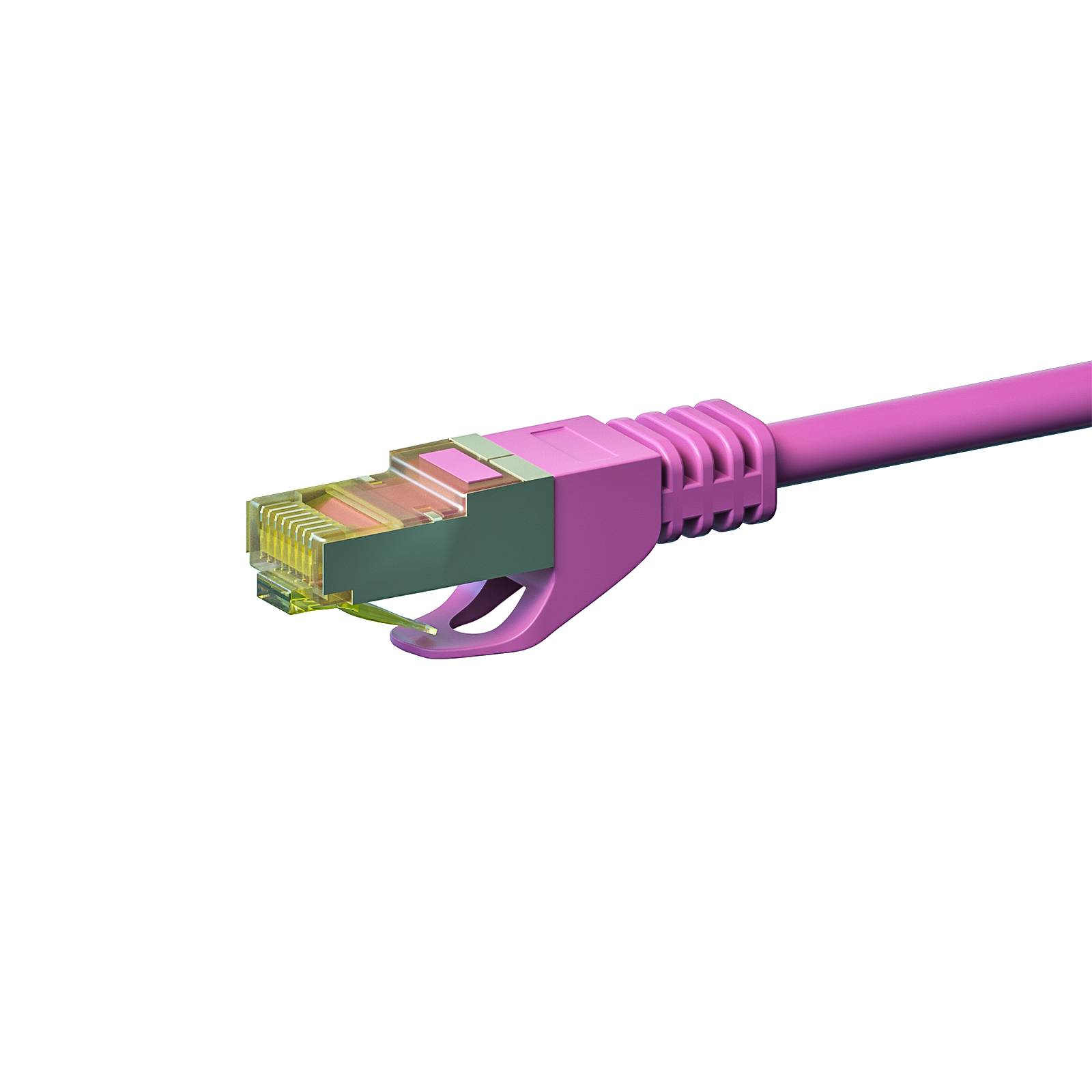 Danicom - Câble CAT7 SFTP / PIMF Rose - 3m-1