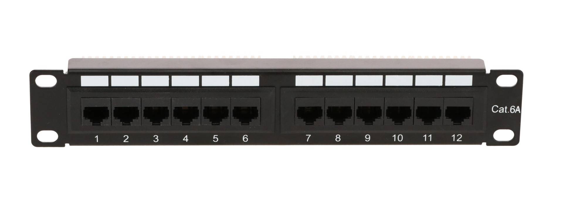 Danicom - Panneau de brassage de 10 pouces CAT6A UTP - 12 ports-0