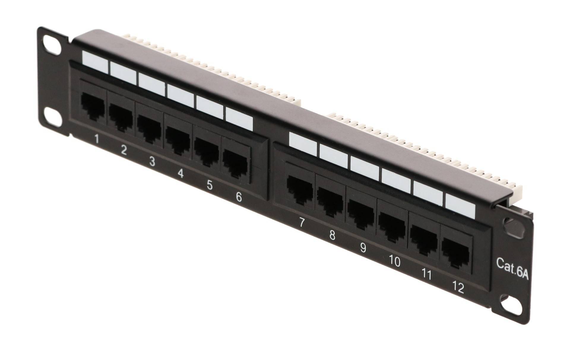 Danicom - Panneau de brassage de 10 pouces CAT6A UTP - 12 ports-1