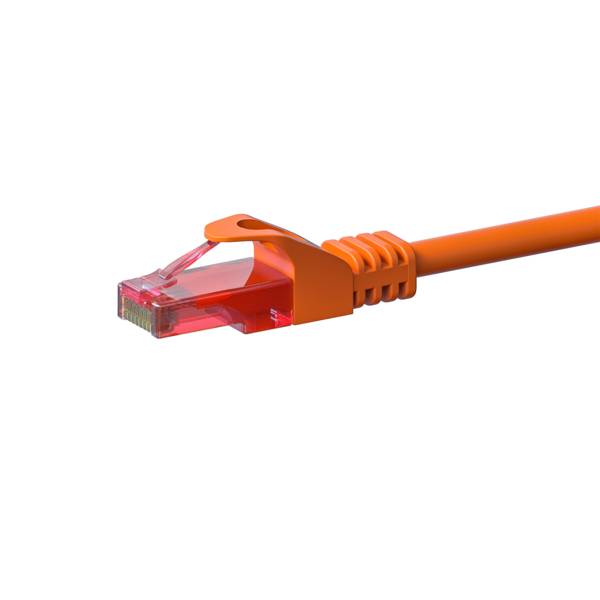 Danicom - Câble CAT6 UTP 100% cuivre orange - 7.50m