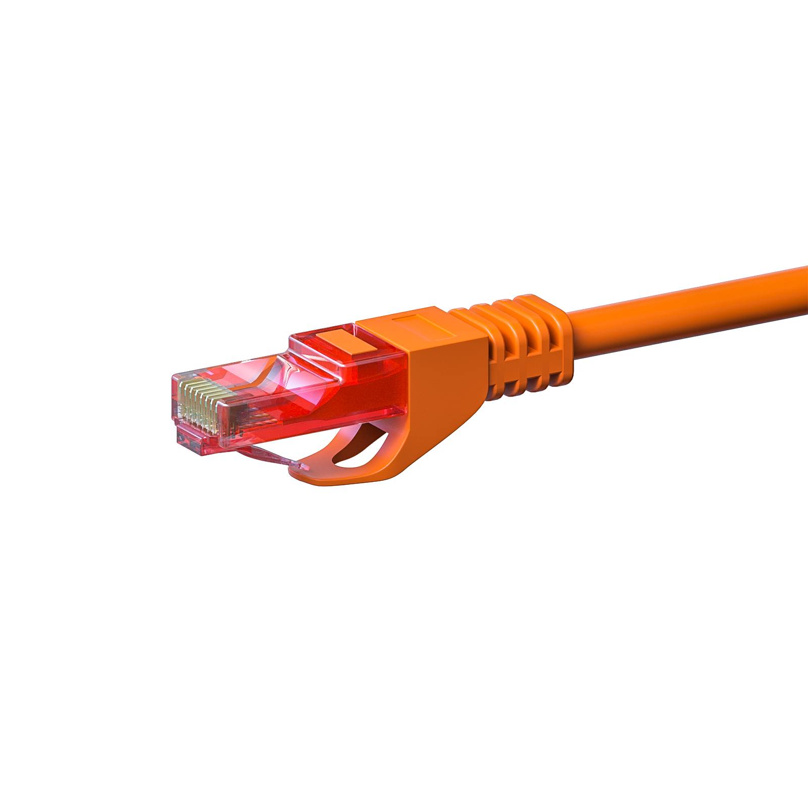 Danicom - Câble CAT6 UTP 100% cuivre orange - 7.50m-1