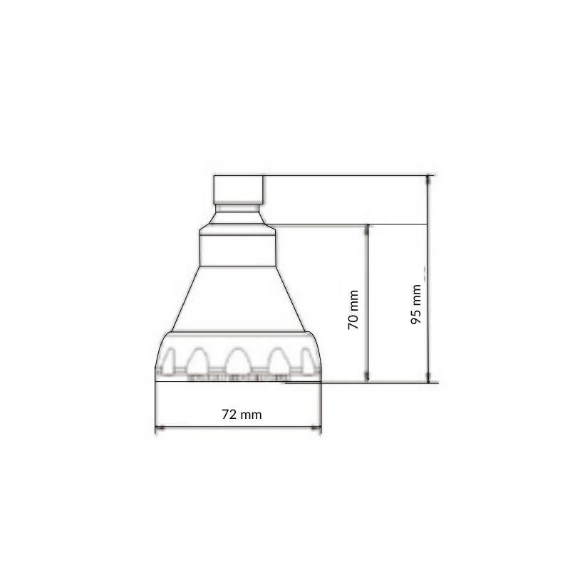 Douchette 1 Jet - Chrome/Grise/Vert - EPA WATERSENSE - Eco 7.6 litres/min CEE - SILAMP-1