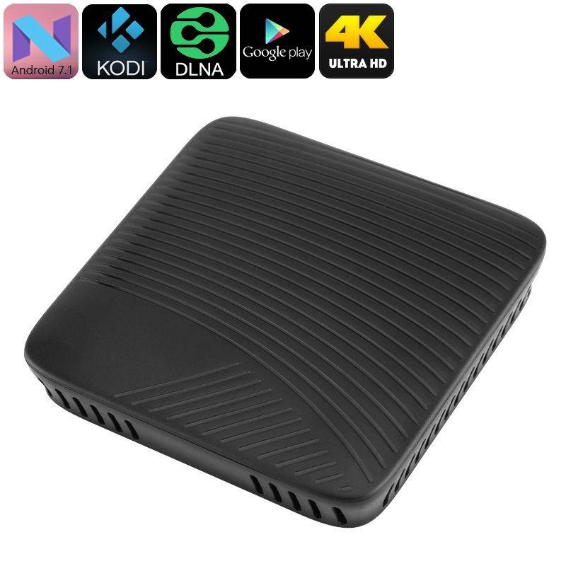 Android Tv Box 4K Android 7.1 Octa Core Ram Wifi Dual Band Airplay Miracast + Micro SD 4 Go - Yonis-1