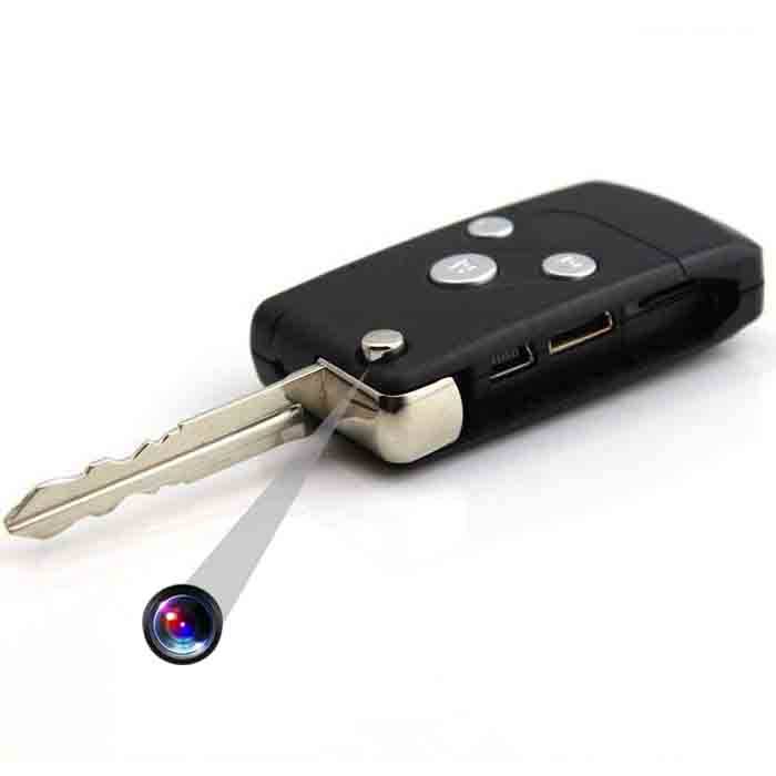 Clé Voiture Camera Espion Appareil Photo Détection Mouvement HD 1080P Mini HDMI + SD 16Go YONIS-0