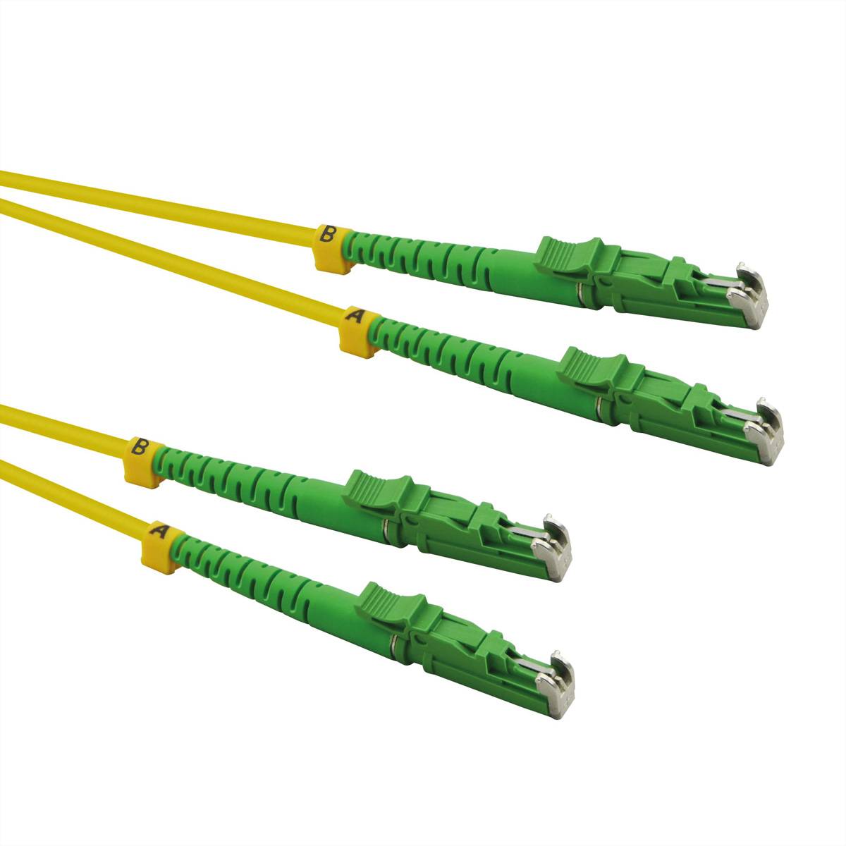 ROLINE Câble FO duplex 9/125µm, LSH/LSH, APC, LSOH, jaune, 2 m-0