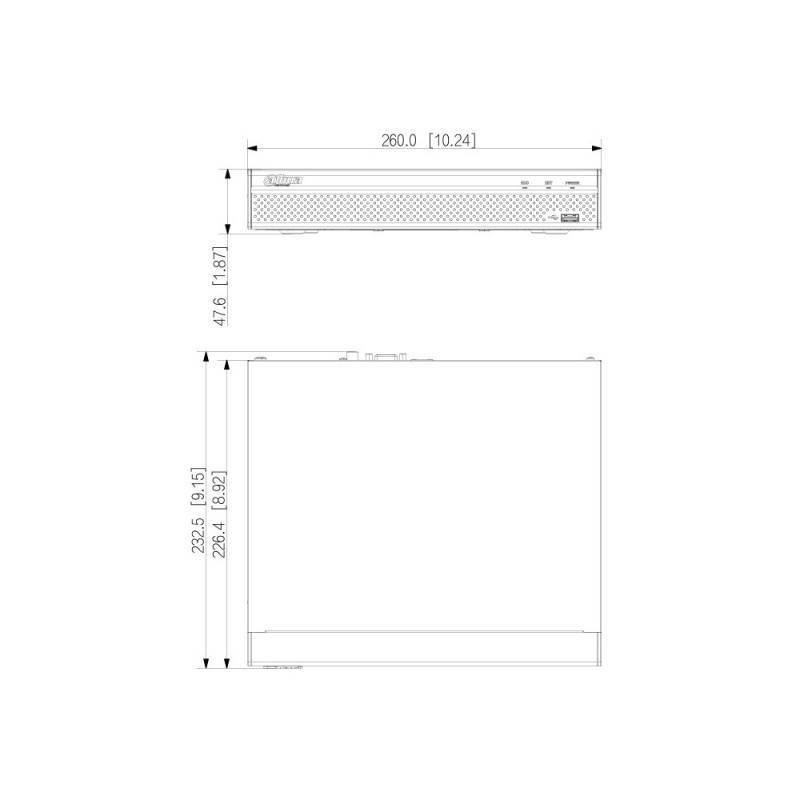 Dahua NVR4108HS-8P-4KS3 Enregistreur vidéo réseau 8CH Compact 1U 8PoE 1HDD Lite-4