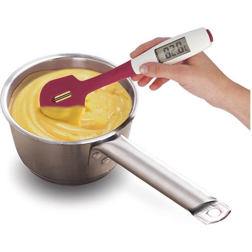 Spatule En Silicone Avec Thermomètre Digital Amovible 30cm Metaltex-1