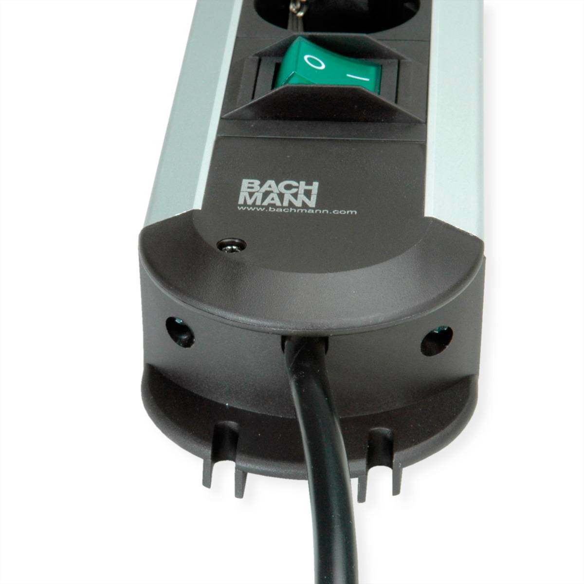 BACHMANN CONNECTUS Steckdosenleiste 12x Schutzkontakt, Kunststoff, mit Schalter, 2,0m-4