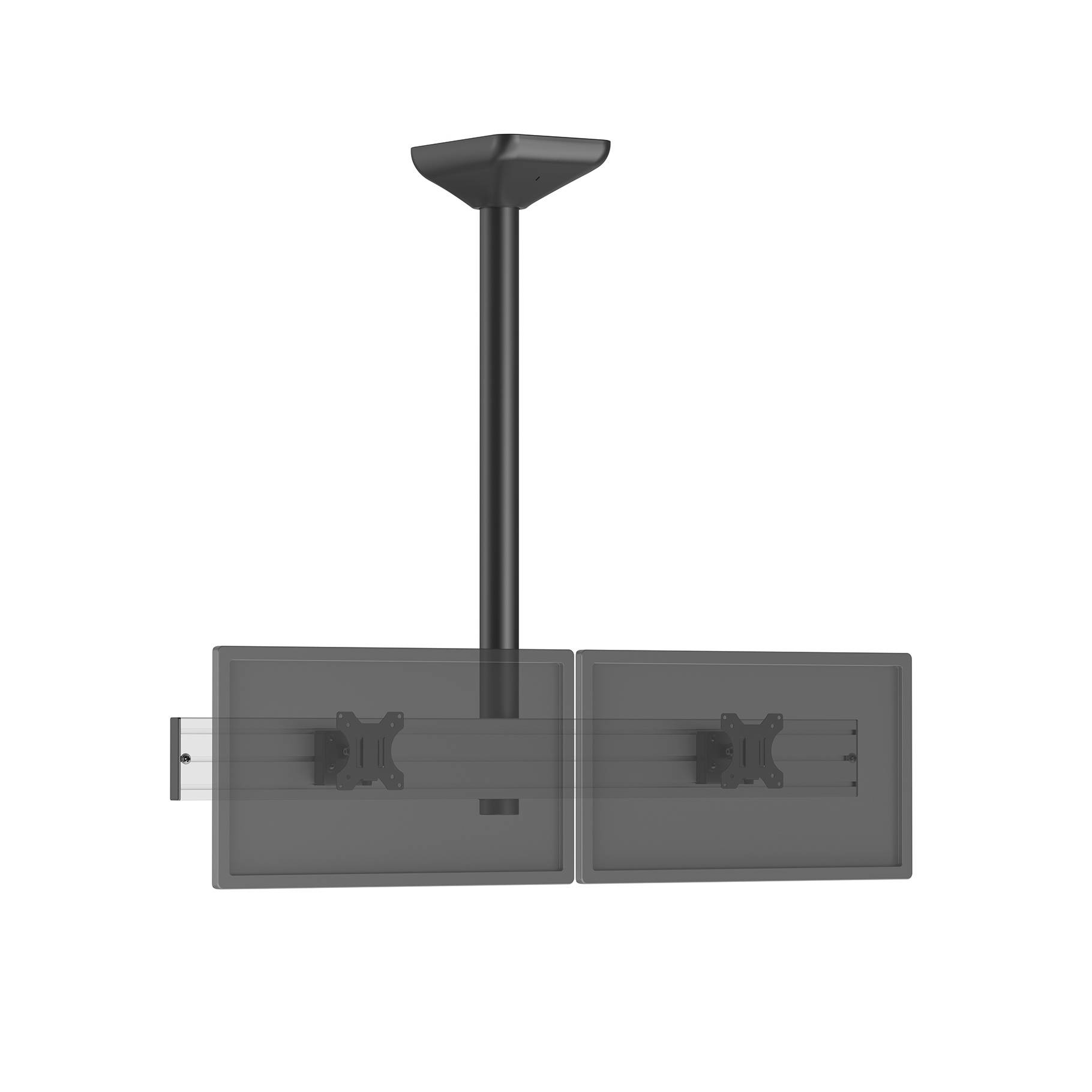 Support TV plafond menu board 2 écrans 32'' - Hauteur 100 cm-0