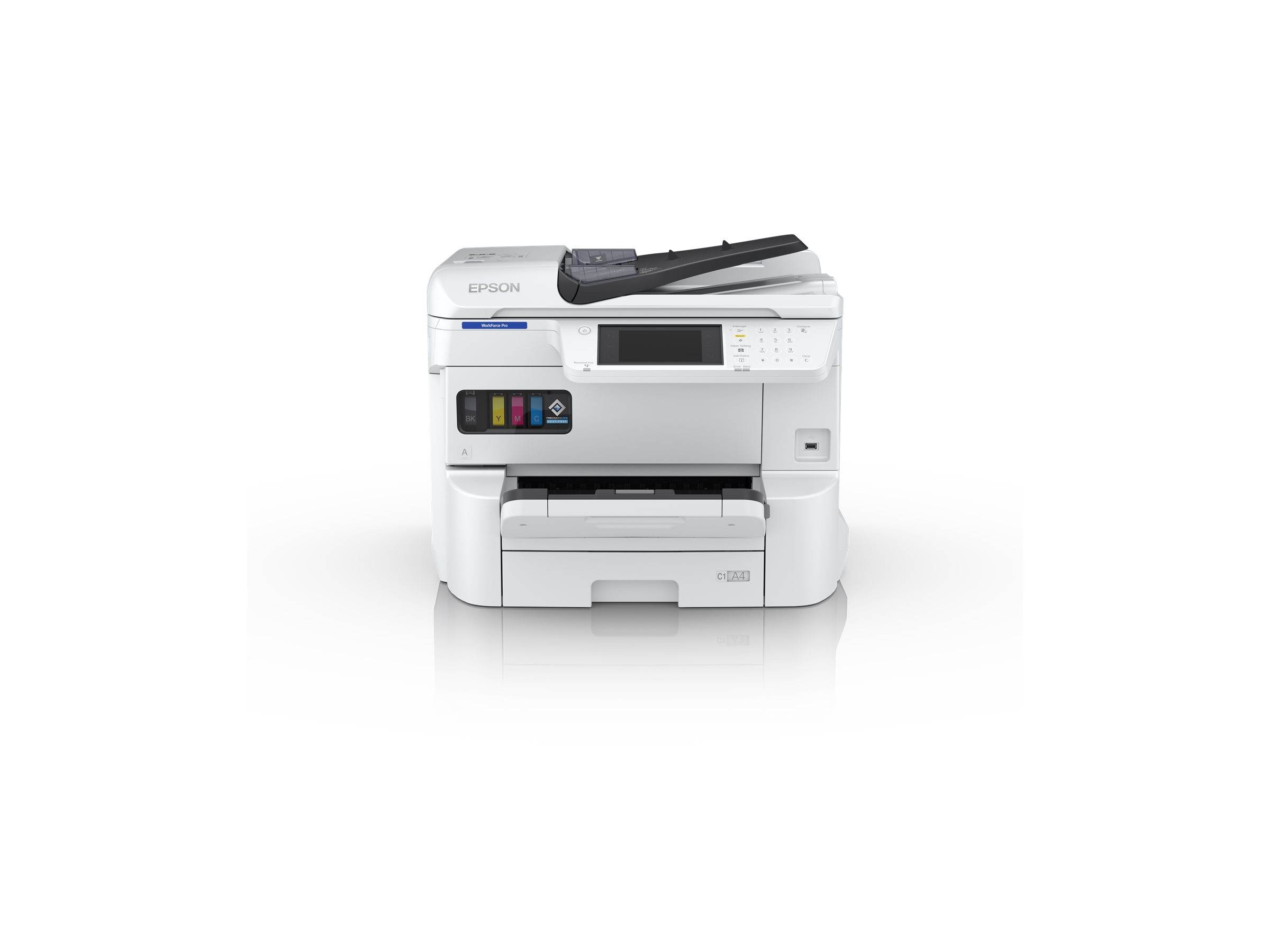 EPSON WorkForce Pro EM-C7100DWF MFP colour inkjet A3 297x420mm A3 22ppm Copy 25ppm Print 335sheets LAN Wi-Fi USB-0