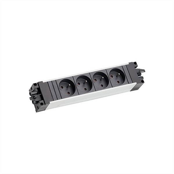 BACHMANN STEP ALU 6xUTE 35° GST18, Prise CEE 32A bleue, mesure