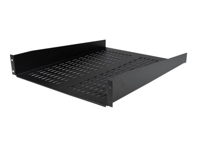 2U 22" Vented Fixed Rack Mount Shelf-0