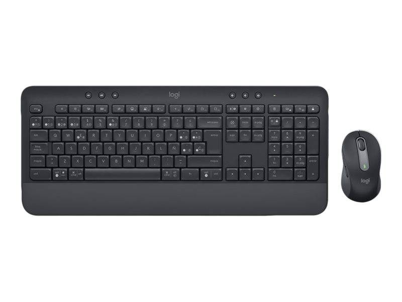 Logitech 920-010998, Sans fil, Bluetooth, Clavier à membrane, QWERTY, Graphite, Souris incluse-0