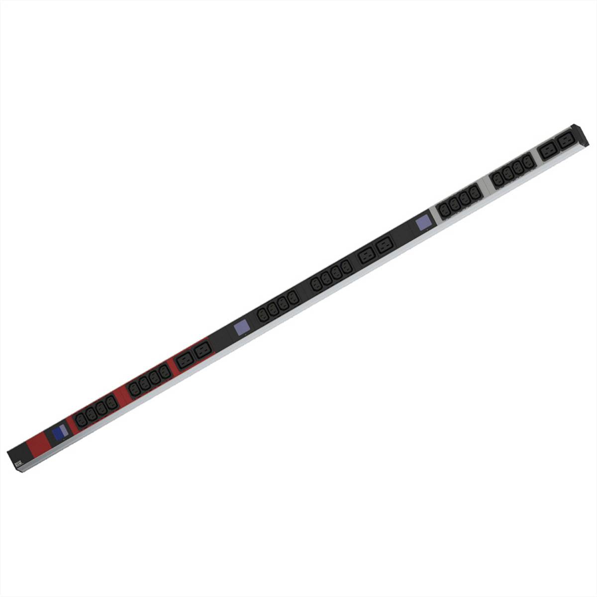 BACHMANN BN0500 19" PDU 1UH 24xC13 6xC19, CEE 3x16A, rouge-0