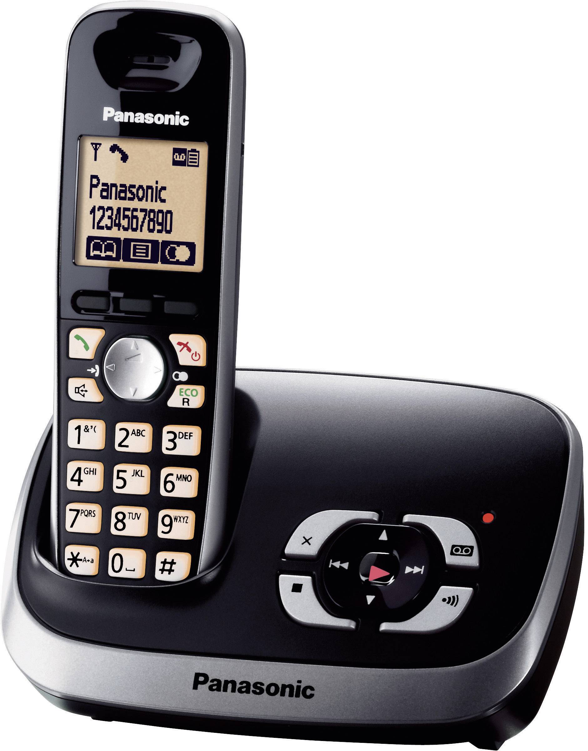 Téléphone sans fil Panasonic KX-TG6521 noir
