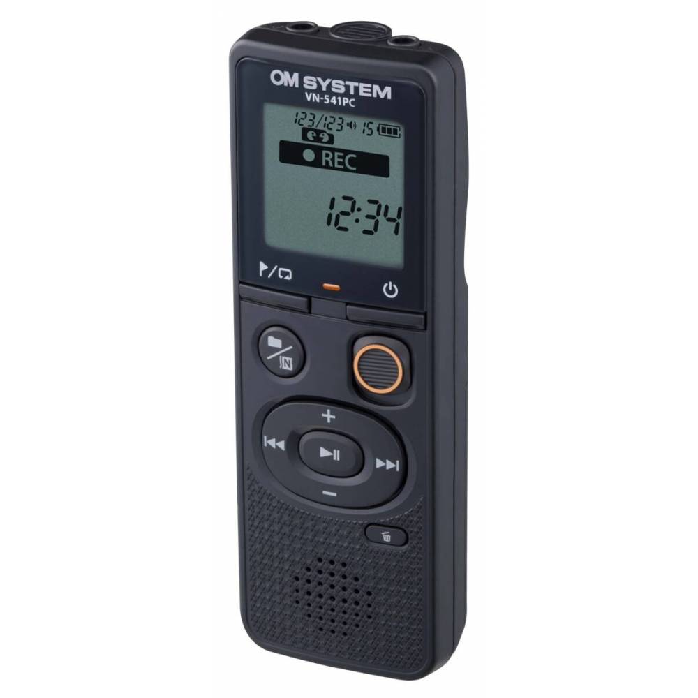 OM SYSTEM Enregistreur VN-541PC Noir (4GB) Batterie Alcaline, Cable micro USB-0
