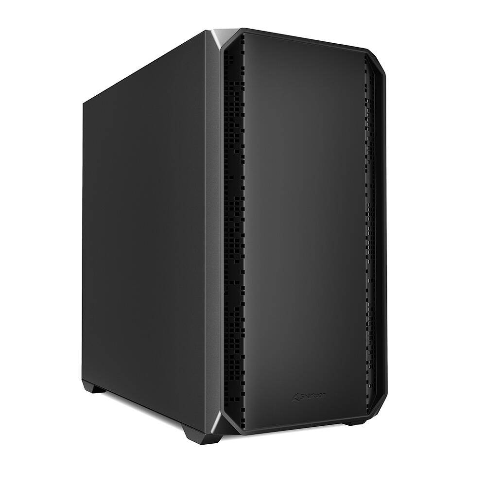 Sharkoon MK2, Micro Tower, PC, Noir, micro ATX, Mini-ITX, 17 cm, 41 cm-0