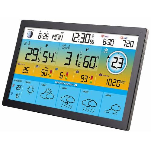 Station météo écran couleur XXL connectée-4