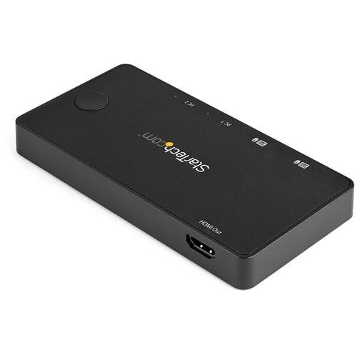 2 Port USB C KVM Switch 4K HDMI w/Cables-1