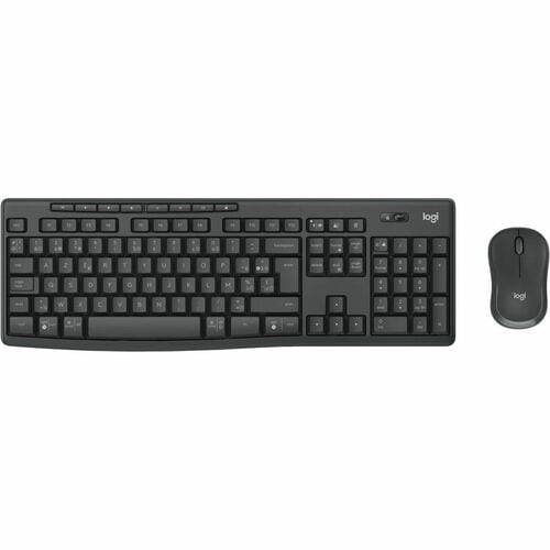 Logitech MK370 Combo for Business, Sans fil, Bluetooth, Clavier à membrane, AZERTY, Graphite, Souris incluse-1