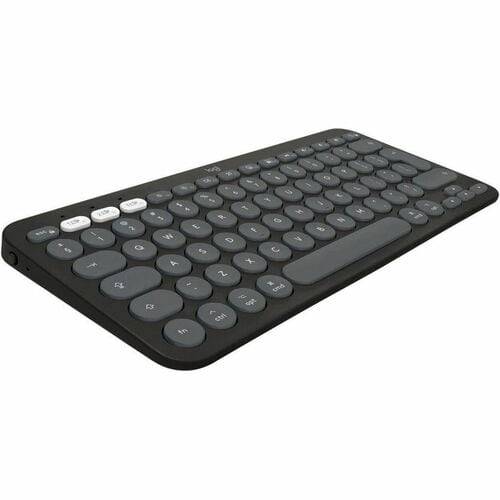 Logitech 920-012214, Sans fil, RF sans fil + Bluetooth, Commutateur de touche « ciseaux », AZERTY, Graphite, Souris incl-1