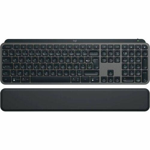 Logitech Master MX Keys S, Sans fil, Bluetooth, Commutateur de touche « ciseaux », AZERTY, LED, Graphite-0