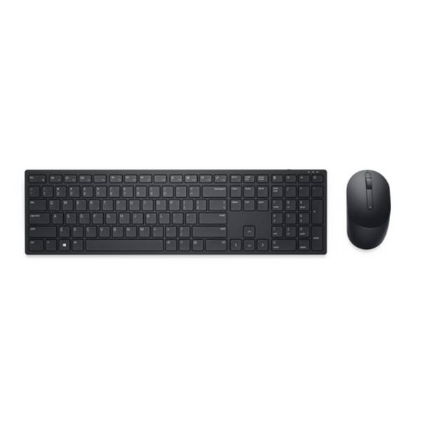 DELL Clavier et souris Pro - KM5221W - belge (AZERTY) - noir, Taille réelle (100 %), Sans fil, RF sans fil, AZERTY, Noir
