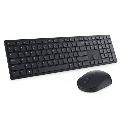 DELL Clavier et souris Pro - KM5221W - belge (AZERTY) - noir, Taille réelle (100 %), Sans fil, RF sans fil, AZERTY, Noir-1