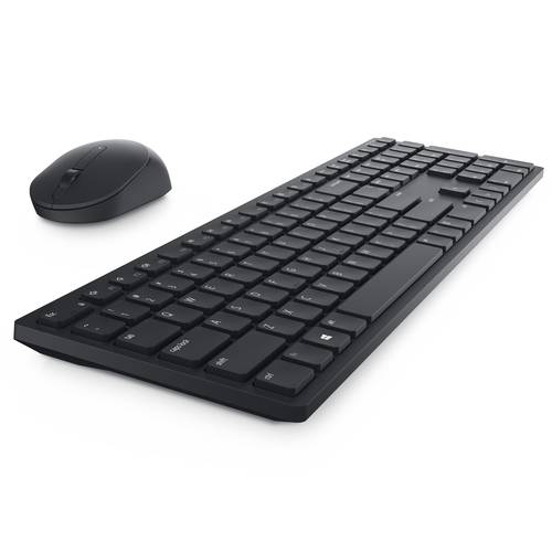 DELL Clavier et souris Pro - KM5221W - belge (AZERTY) - noir, Taille réelle (100 %), Sans fil, RF sans fil, AZERTY, Noir-2