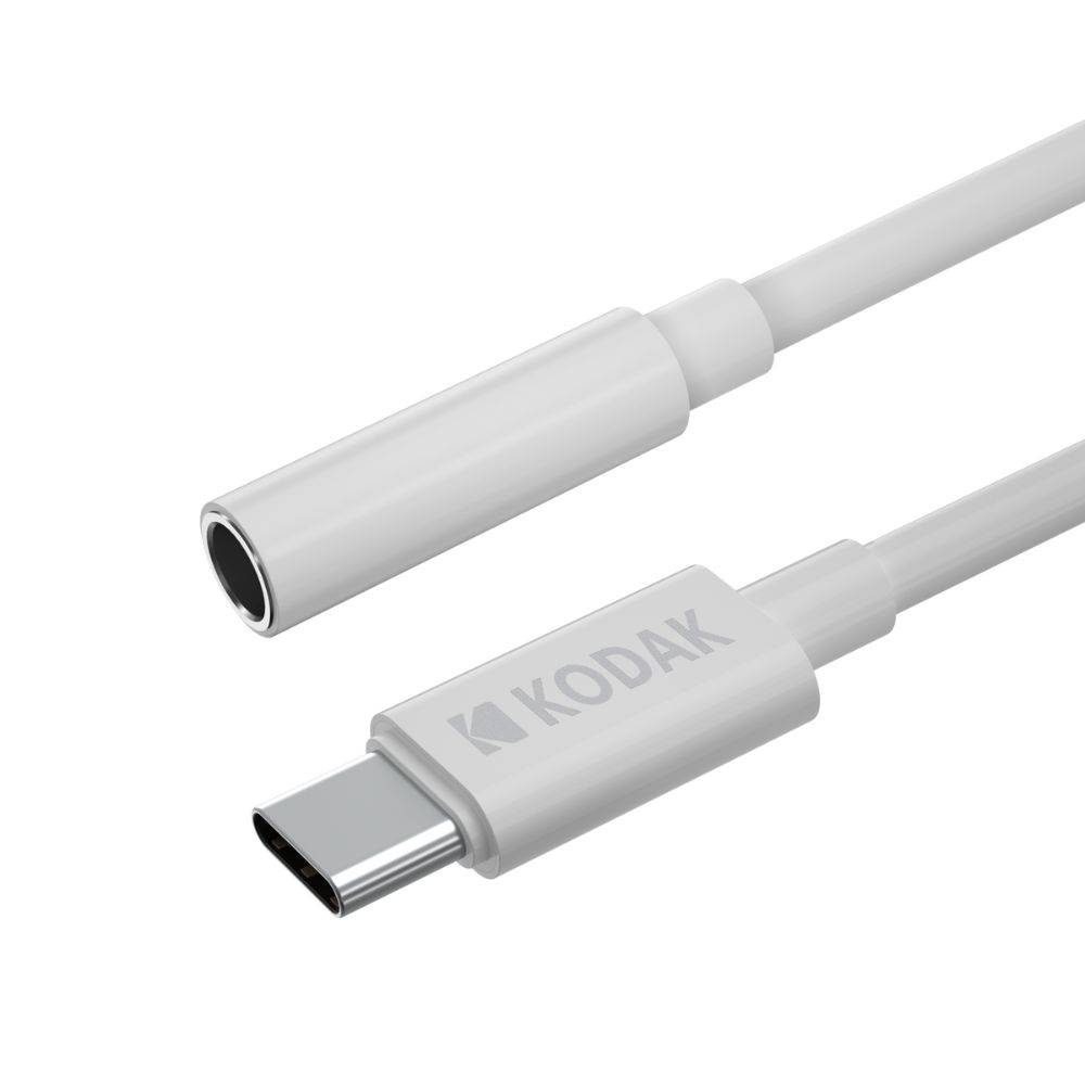 KODAK Câble AUX vers USB-C - Connectivité Audio Haute Qualité, Compatible avec Appareils USB-C, Longueur 1 m, Son Clair-0