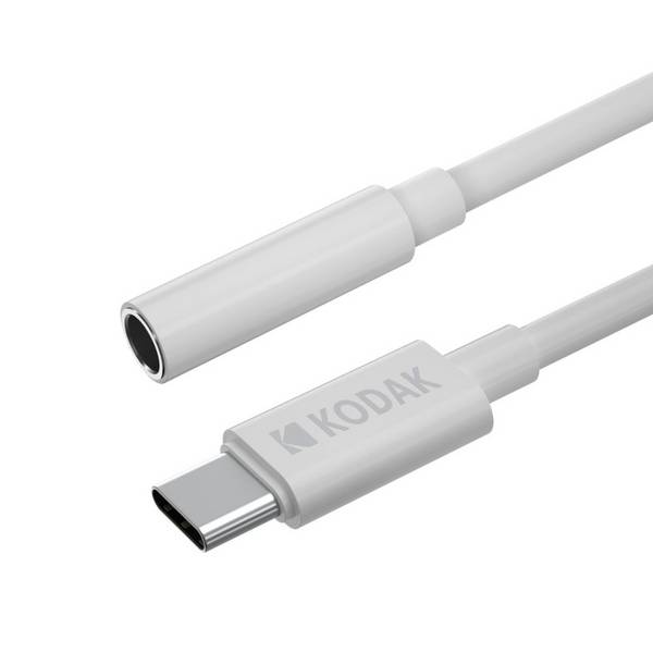 KODAK Câble AUX vers USB-C - Connectivité Audio Haute Qualité, Compatible avec Appareils USB-C, Longueur 1 m, Son Clair