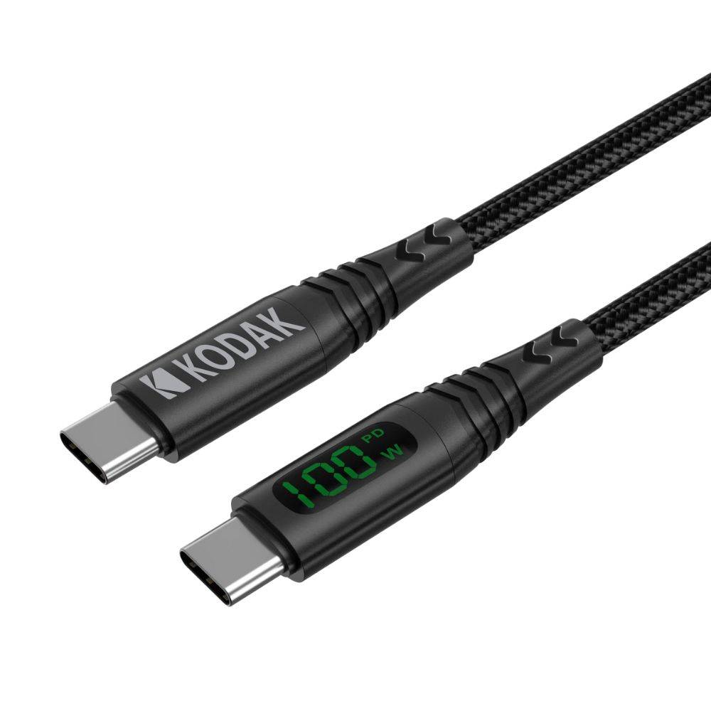 KODAK Câble USB-C LED Ultra Premium - Câble de Charge et de Transfert de Données Haute Vitesse, Indicateur LED, Compati-0