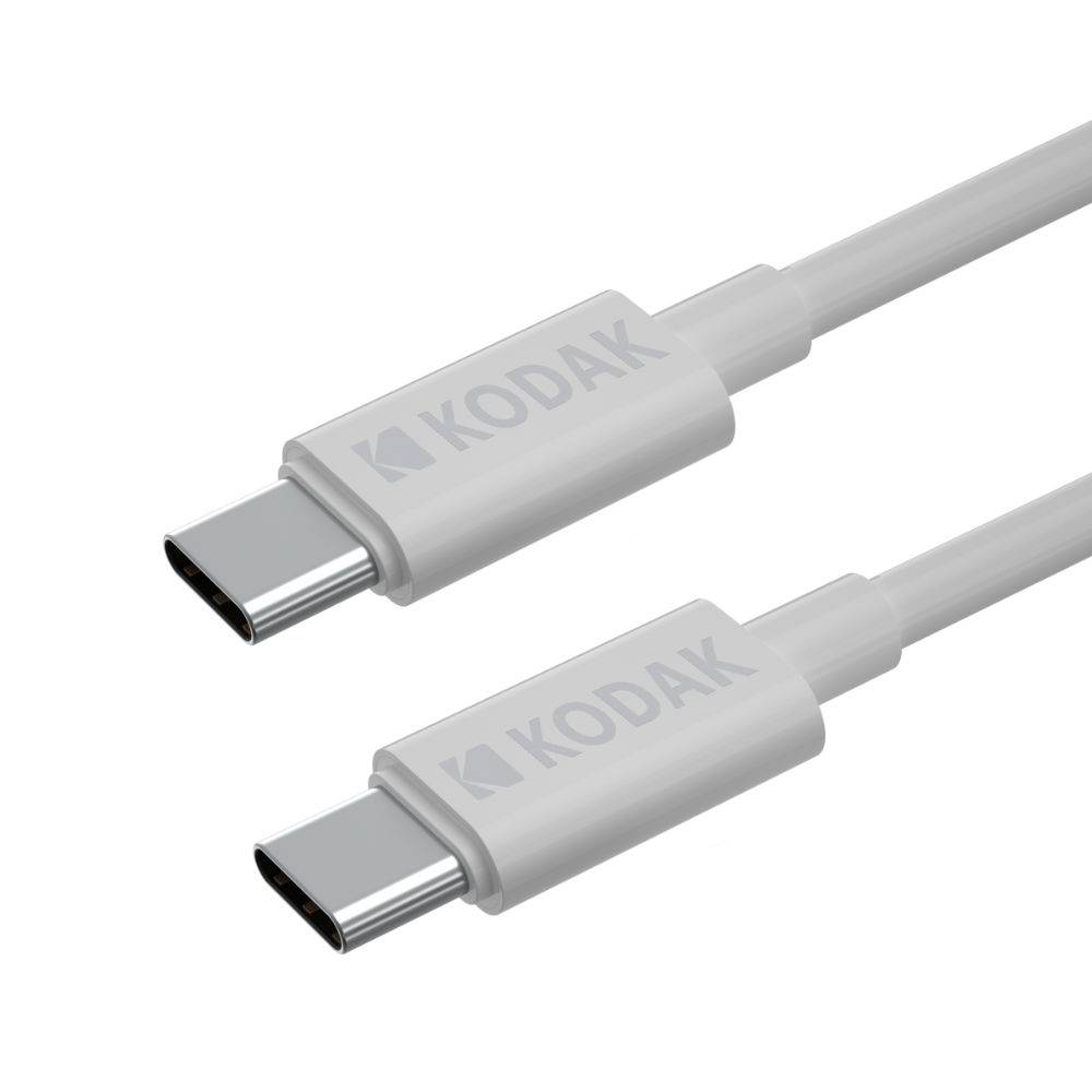 KODAK Câble USB-C vers USB-C - Charge et Transfert Haute Vitesse, Compatible avec Appareils USB-C, 1 m, Design Résistan-0
