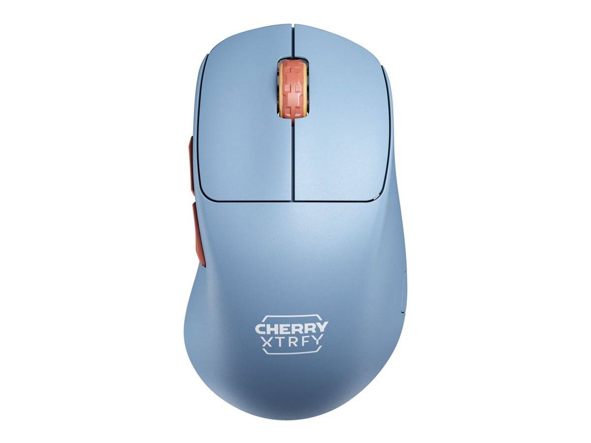 CHERRY XTRFY M64 Wireless, RF sans fil, 26000 DPI, Bleu, Marron, Turquoise-0