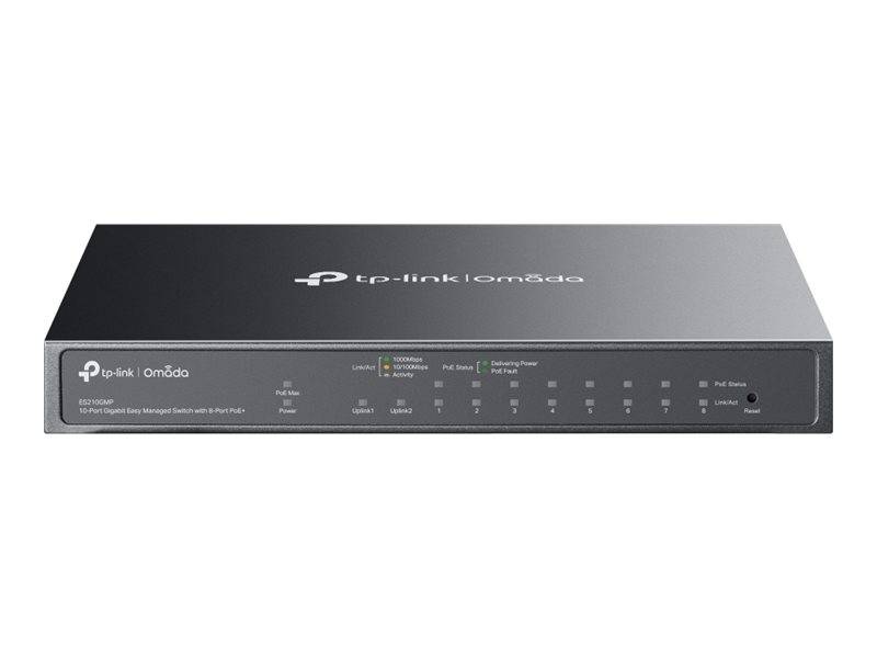 TP-LINK OMADA ES210GP V1 - Switch - Managed - 8 x 10/100/1000 (PoE+)-0